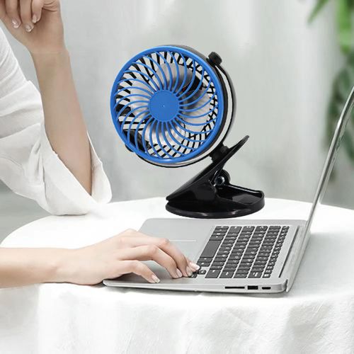 Ventilateur de voiture universel à double tête, contrôle à trois vitesses, USB