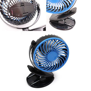 Ventilateur de voiture universel à double tête, contrôle à trois vitesses, USB