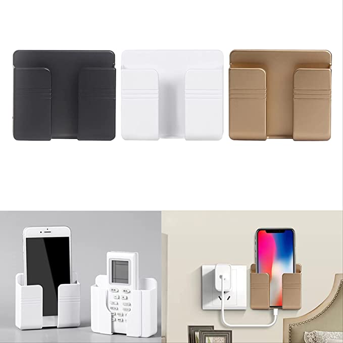 Lot de 3 boîtes de rangement murales pour chargeur de téléphone