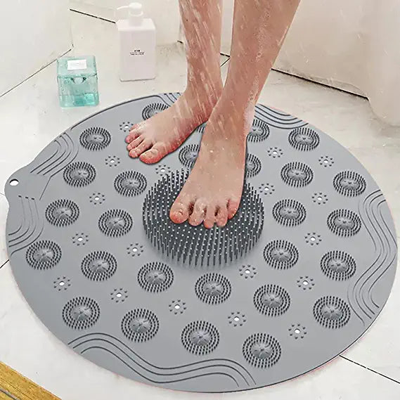 Oreiller de bain en silicone pour masseur de pieds