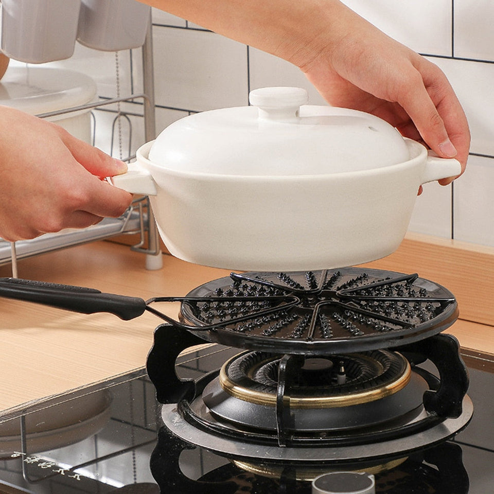 Diffuseur de chaleur pour cuisinière à gaz, plaque de cuisson noire