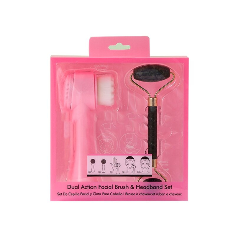 Brosse avec rouleau vibrant pour masser et nettoyer