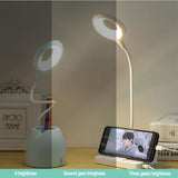 Lampe LED porte-stylo et téléphone pour bureau