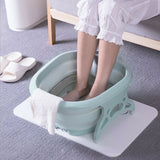 Foldable Foot Bathtub with Massage Rollers for Achy Feet - Stress Relief