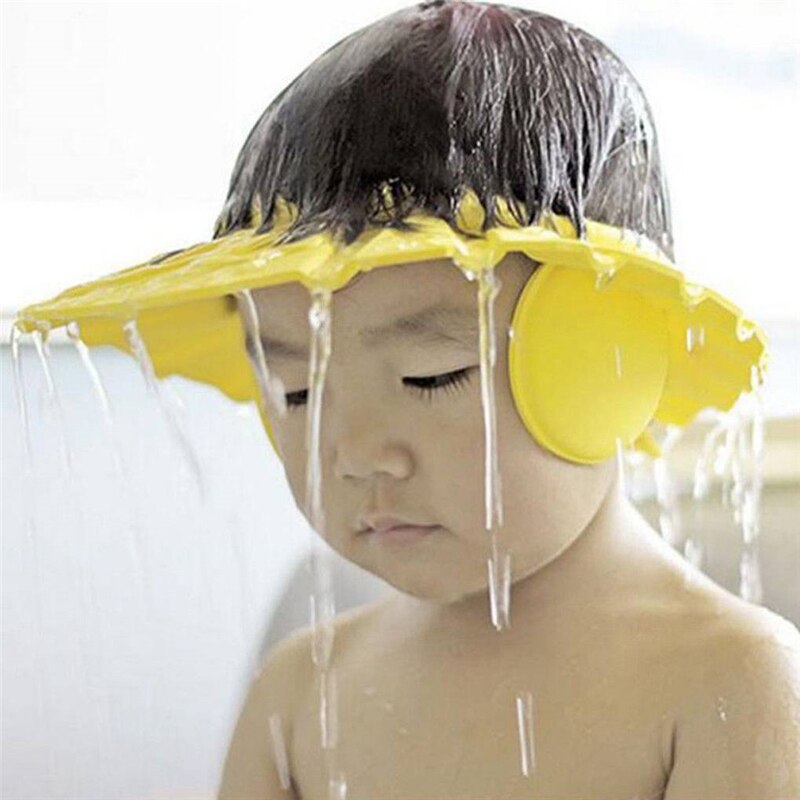 bonnet de bain réglables pour enfants avec cache-oreilles