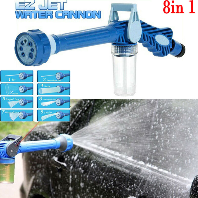 Cannon Pistolet De Pulvérisation D'eau Turbo Avec Réservoir De Distributeur De Savon Intégré