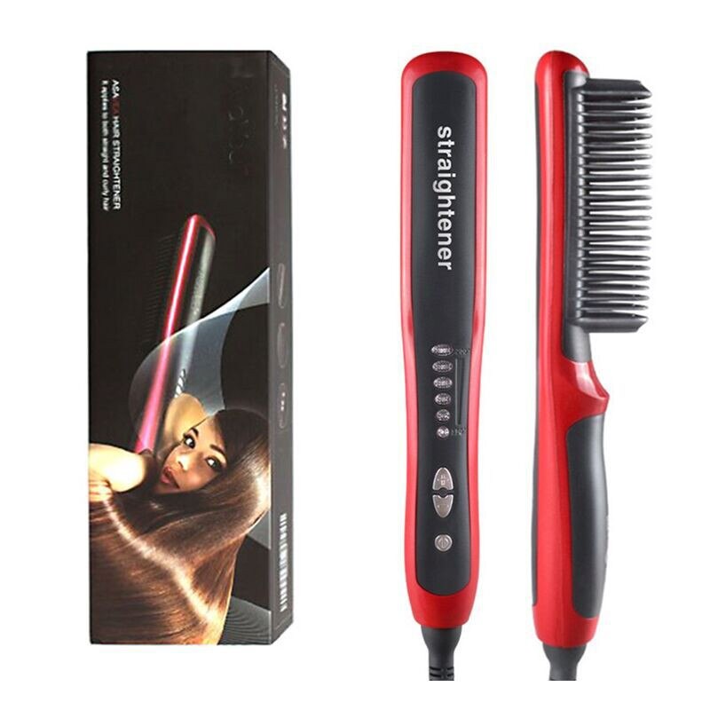 Brosse à cheveux électrique et lisseur à barbe