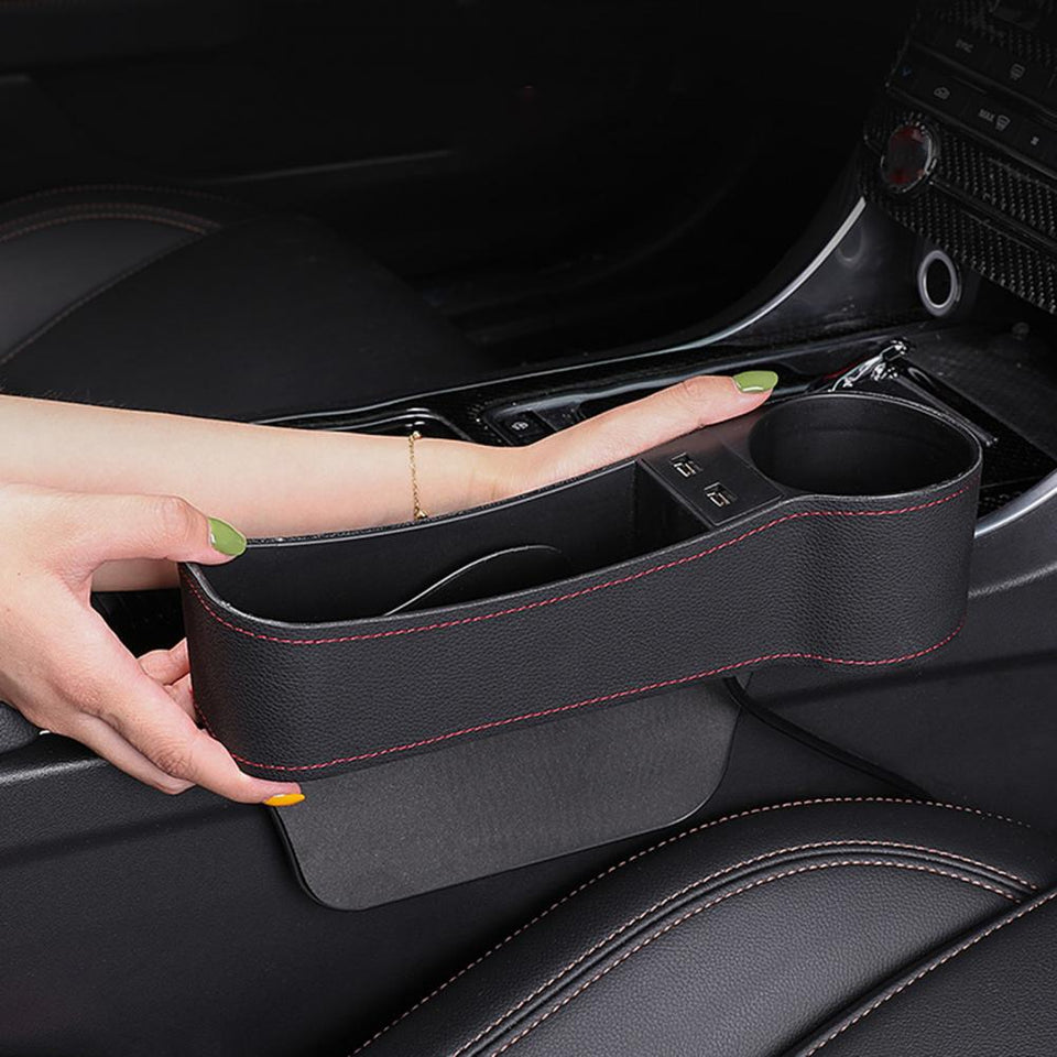 Organisateur de siège de voiture, multifonctionnel avec double chargement USB