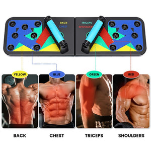 Muscle Exercise Support Adjustable 9 with 1 Push Up Board