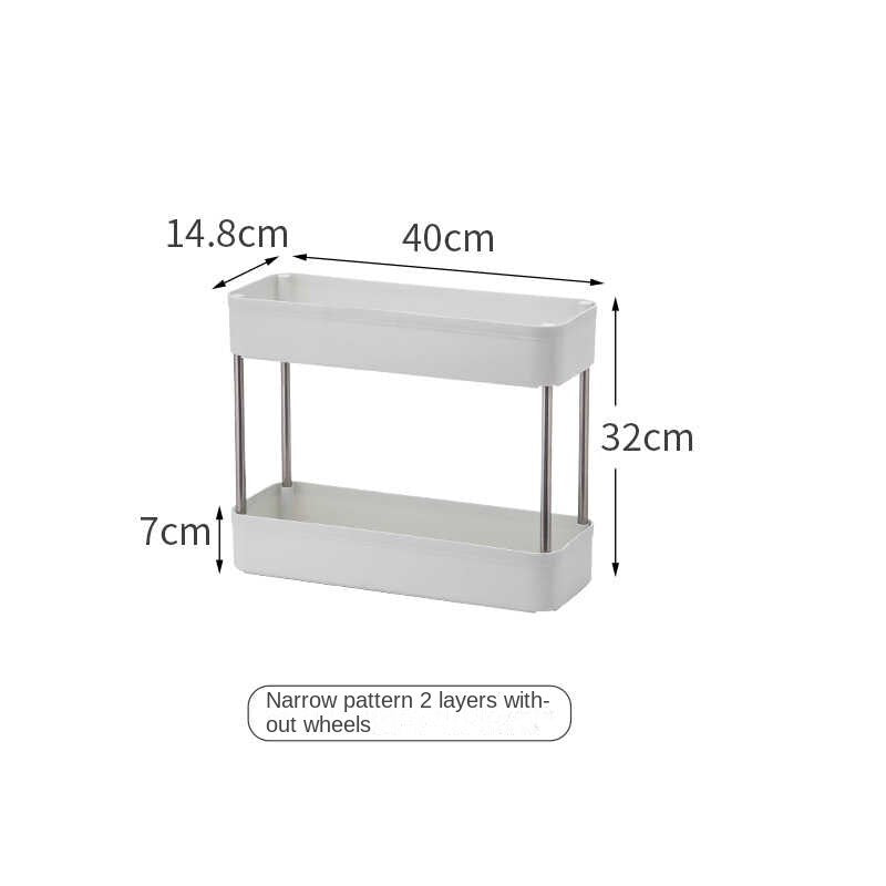 Panier de rangement à roulettes pour les espaces étroits