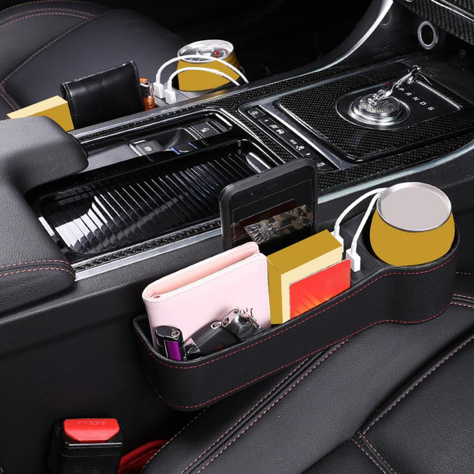 Organisateur de siège de voiture, multifonctionnel avec double chargement USB