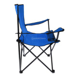 chaise camping et plage bleu