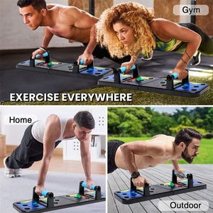 Muscle Exercise Support Adjustable 9 with 1 Push Up Board