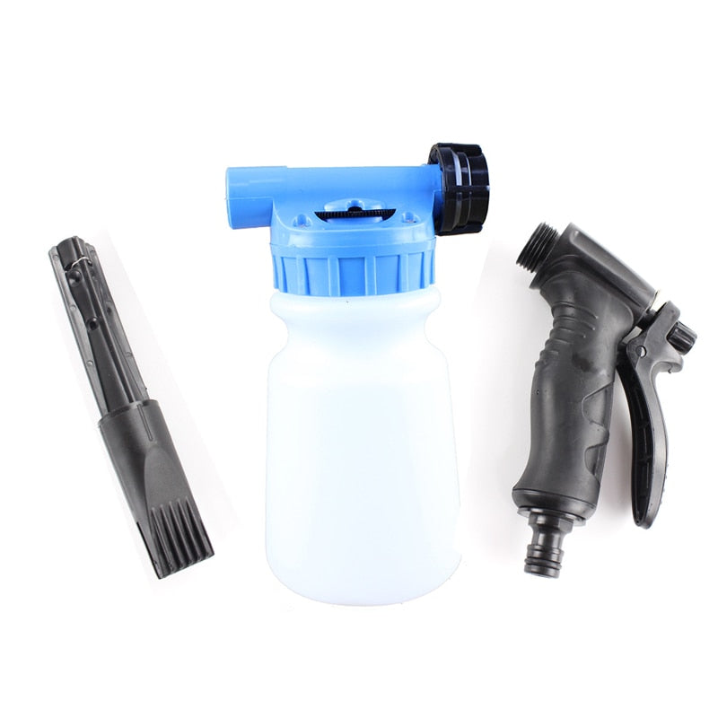 Pistolet à eau haute pression avec bol en mousse de nettoyage de voiture de 1 litre