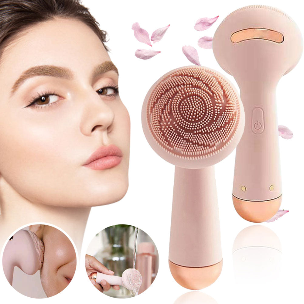 Brosse nettoyante pour le visage en silicone nettoyant pour le visage étanche pour soins de la peau rechargeable