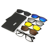 Lunettes de soleil polarisées 5pcs monture en plastique conduite de nuit usage quotidien