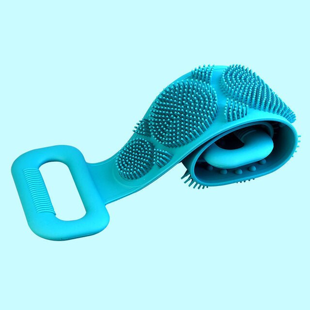 2 brosses de bain en silicone