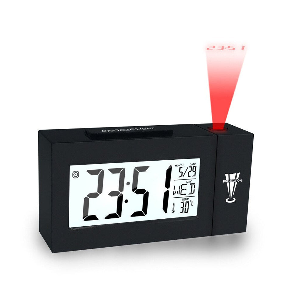 LED Numérique Alarme De Projection Horloge Parlante Electronique Horloge