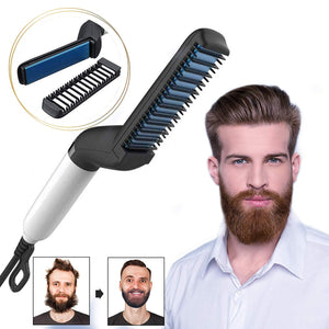 Brosse Lissante Fer à Lisser pour Barbe Coiffure Rapide Homme Coupe Cheveux