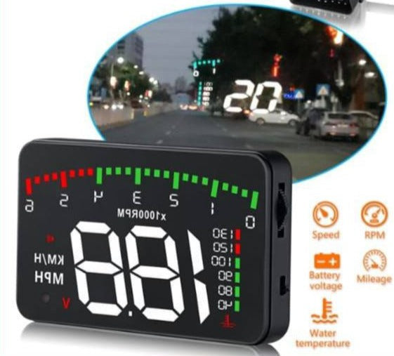 Car Digital Gps Speedometer Head Up Display Overspeed